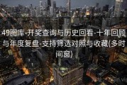 49图库-开奖查询与历史回看-十年回顾与年度复盘-支持筛选对照与收藏(多时间窗)